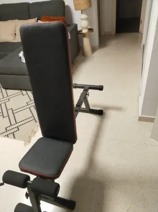 Banco de Gimnasio Ajustable, barras y fijaciones