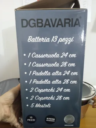 Set Batterie Nera DGBAVARIA 13 pezzi