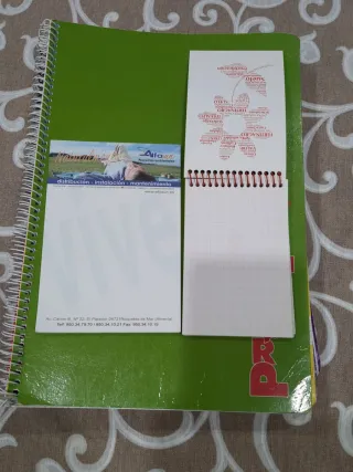 Lote 5 libretas tamaño folio