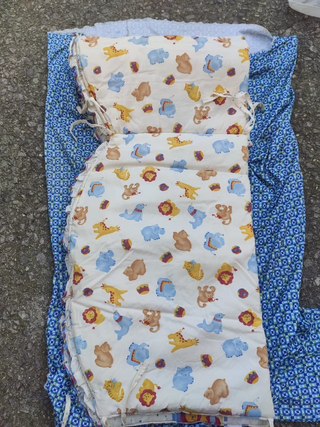 Edredón y chichonera cuna ositos