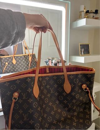 Bolso Louis Vuitton Marrón y Rojo