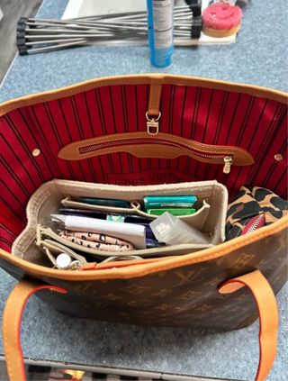 Bolso Louis Vuitton Marrón y Rojo