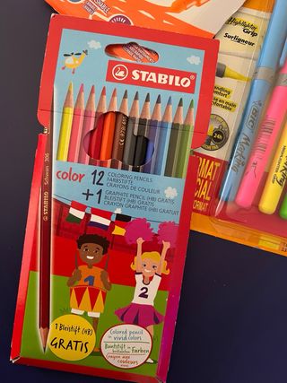Pack pinturas Carioca, Stabilo y BIC