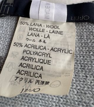 Sciarpa Liu Jo uomo grigio e turchese