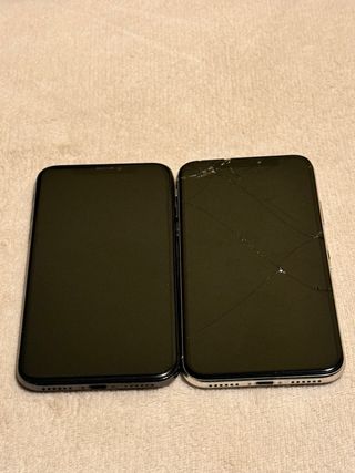 2 iPhone X Negro y Blanco