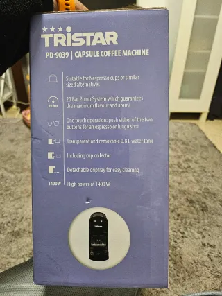 Cafetera Tristar PD-9039 Cápsulas