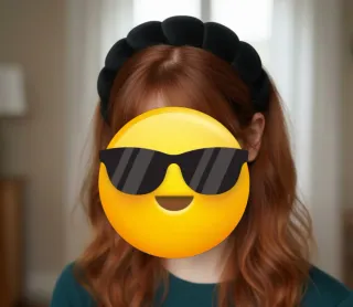 Diadema terciopelo negra acolchada