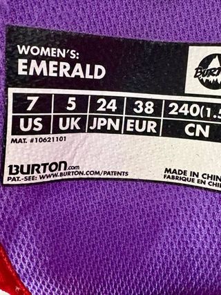 Scarponi Snowboard Burton Emerald 38