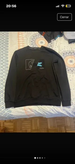 Sudadera Lacoste Negra