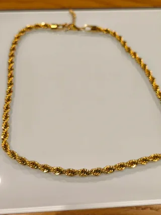 Cadena Acero Quirúrgico Dorada