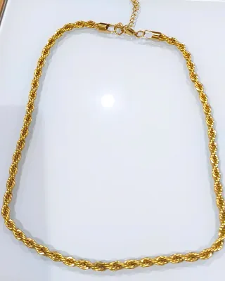 Cadena Acero Quirúrgico Dorada