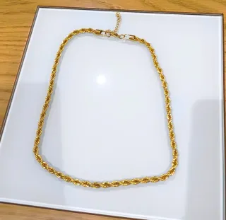 Cadena Acero Quirúrgico Dorada