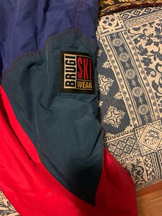 Tuta da sci Brugi rossa e blu taglia 44