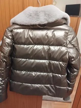 Plumífero BiB dorado y gris