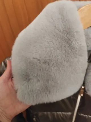 Plumífero BiB dorado y gris