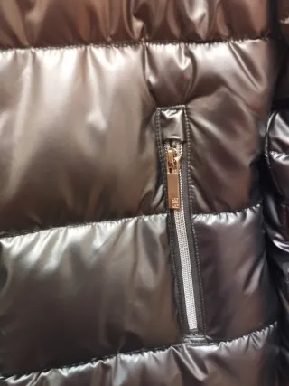 Plumífero BiB dorado y gris