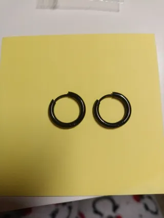 NUEVOS - Pendientes Aro Negros