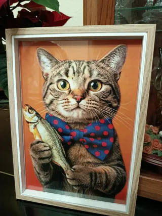 Gato y Cerdo Pajaritas