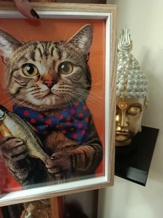 Gato y Cerdo Pajaritas