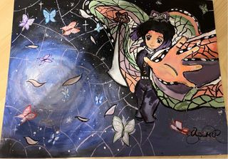 Cuadro Anime Mariposas Galaxia, Naturaleza
