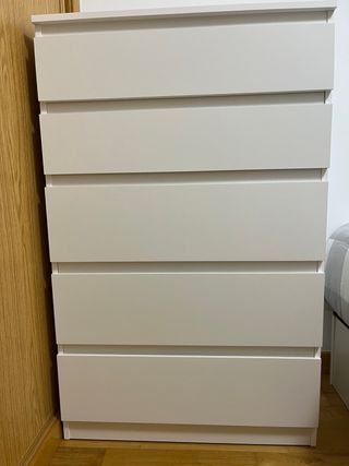 Cajonera blanca 5 cajones