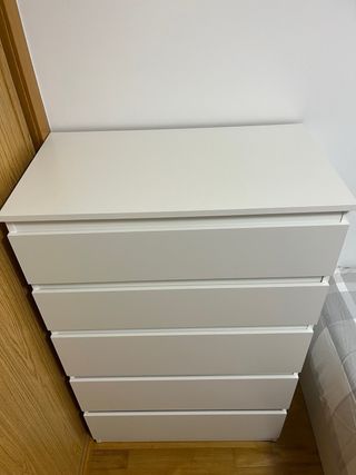 Cajonera blanca 5 cajones