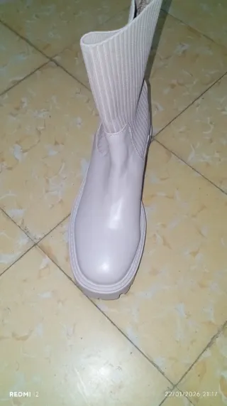 Botas Chelsea Lefties Mujer Talla 40 Beige