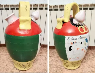 BOTIJO GIGANTE DE CERÁMICA  TALAVERA DE LA REINA