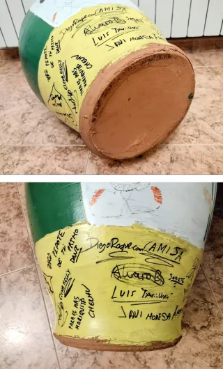 BOTIJO GIGANTE DE CERÁMICA  TALAVERA DE LA REINA