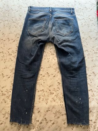 Pantalones Vaqueros Zara Desgastados