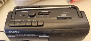 Radio Cassette Sony CFM-10 Negro