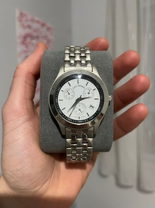 Reloj Louis Valentin Plata y Blanco