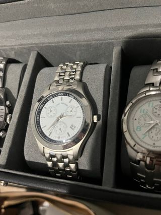 Reloj Louis Valentin Plata y Blanco