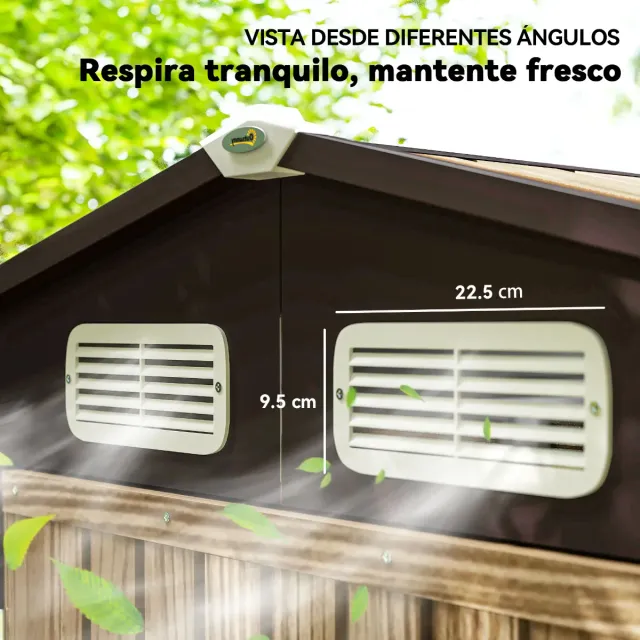 Caseta Jardín Metálica 190x131x188 cm