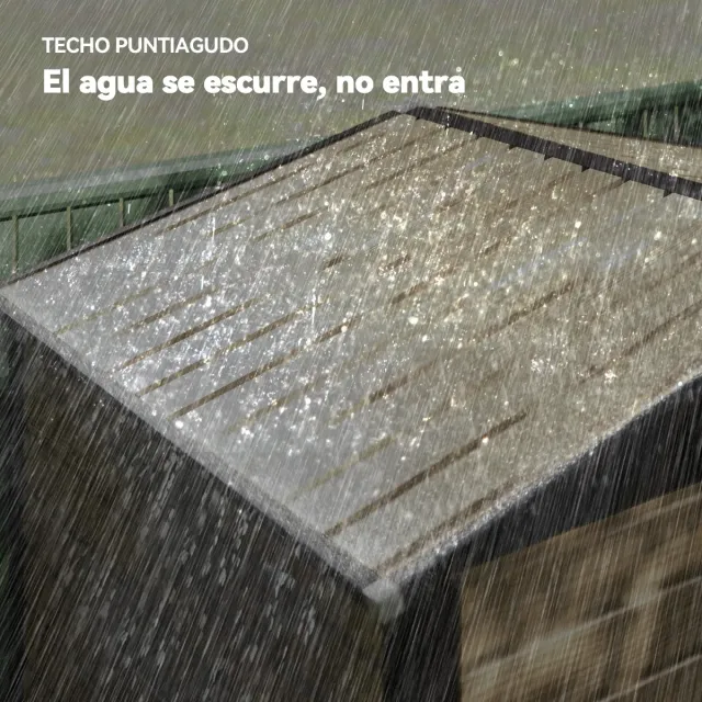 Caseta Jardín Metálica 190x131x188 cm