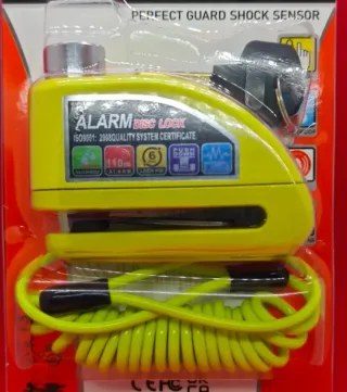 Candado Alarma Disco Moto+ Cable