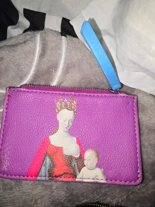 Monedero Morado con Dibujo