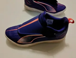 Zapatillas Fútbol Sala Puma Niños Azul Naranja