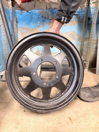 4 Llantas Suzuki Samurai 7x15 Hierro Negras