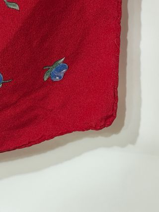 Foulard Gucci Seta Vintage Farfalle Rosso