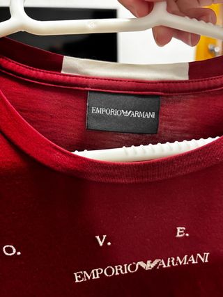 Camiseta Emporio Armani Roja