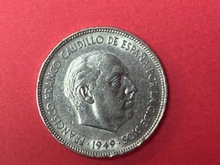 5 Pesetas Franco 1949 Estrella 50