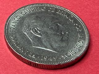 5 Pesetas Franco 1949 Estrella 50