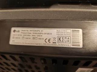 Microondas Grill Negro LG Smart Inverter 1200W