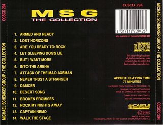 CD Michael Schenker Group M.S.G.  The Collection