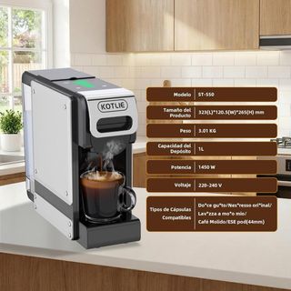 Cafetera Multi-Cápsulas 19BAR 1400W SIN ESTRENAR