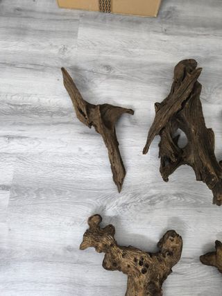 Lote Maderas Decorativas Acuario/Terrario