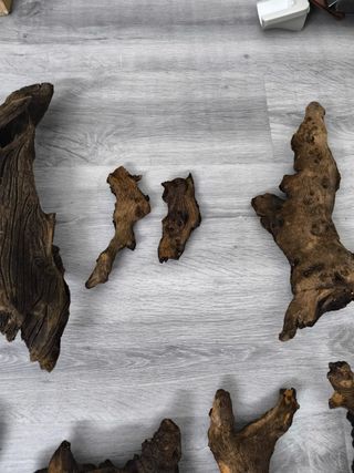 Lote Maderas Decorativas Acuario/Terrario