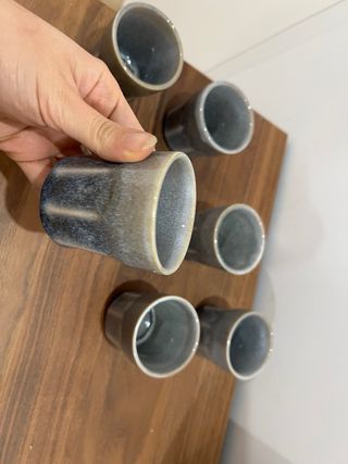 6 Copos de Café em ceramica