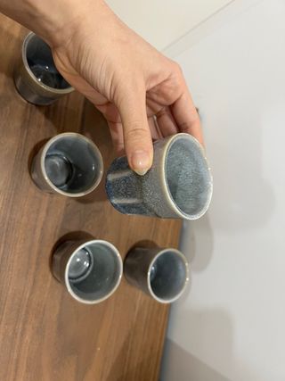 6 Copos de Café em ceramica
